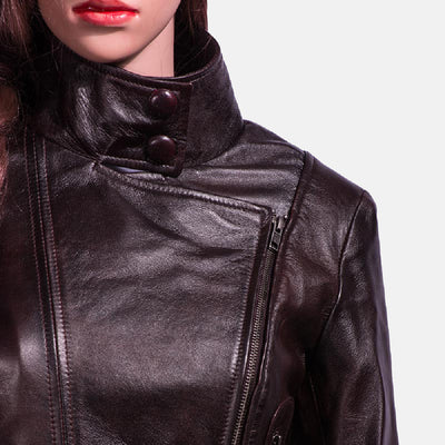 Smolder Black Leather Biker Jacket