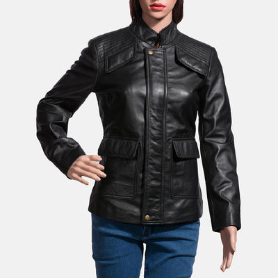 Strada Black Leather Jacket