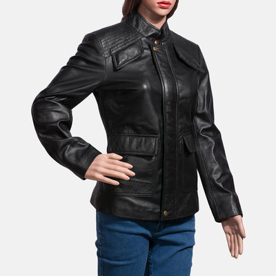 Strada Black Leather Jacket