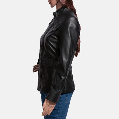 Strada Black Leather Jacket