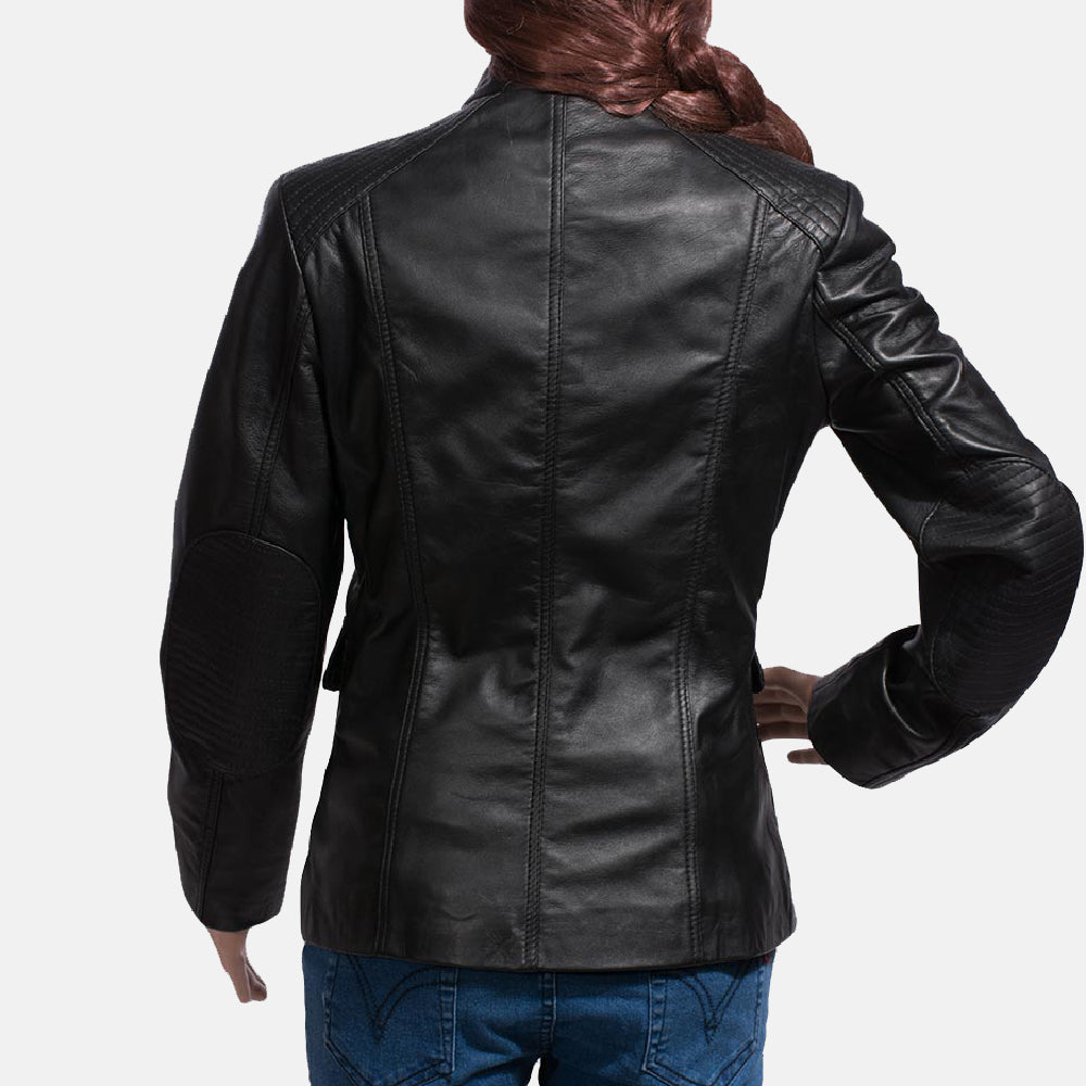 Strada Black Leather Jacket