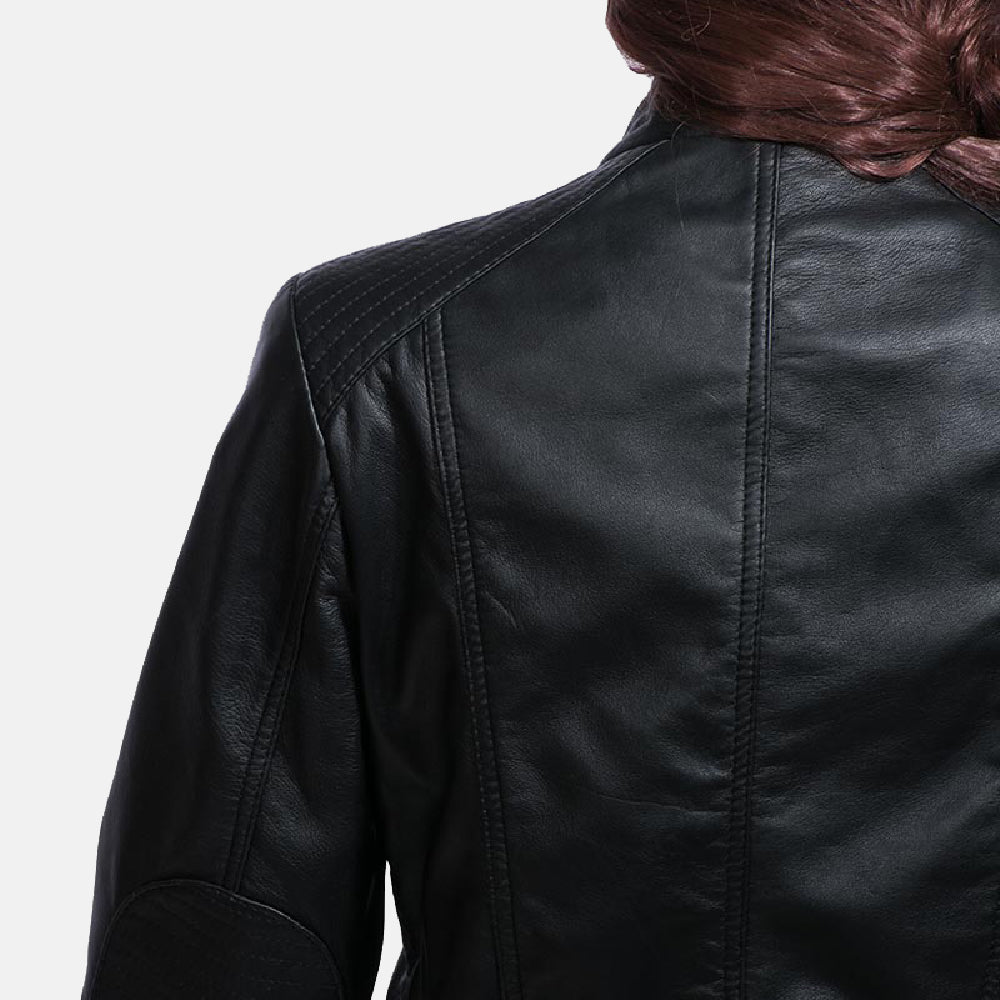 Strada Black Leather Jacket